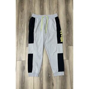 Nike Air Gray Colorblock Sweatpants Joggers Mens Size Large Zip Pocket
